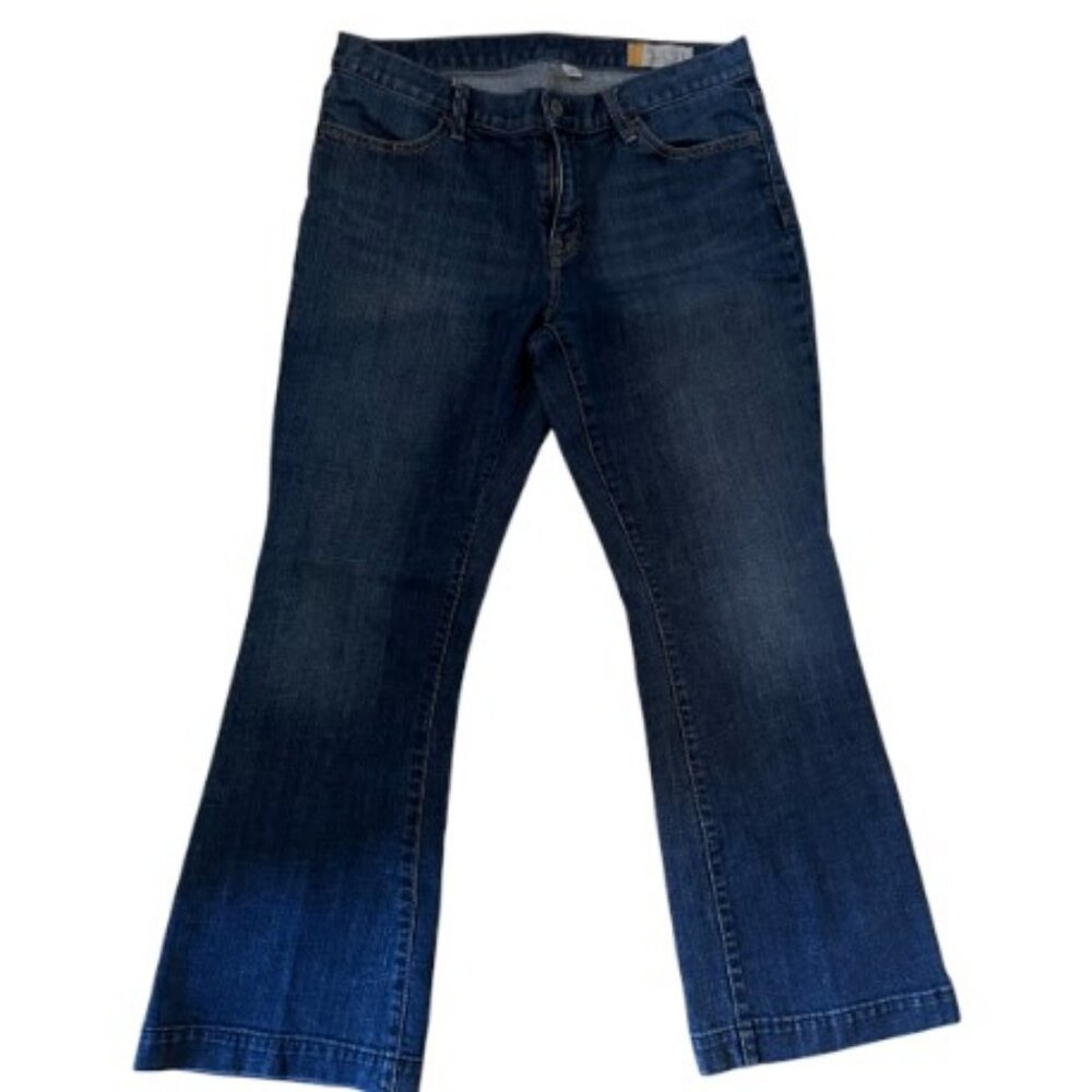 Gap blue long & lean flare jeans size 10